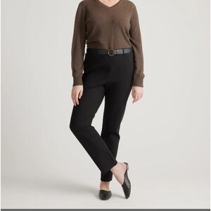 Quince Black Straight Leg Pants